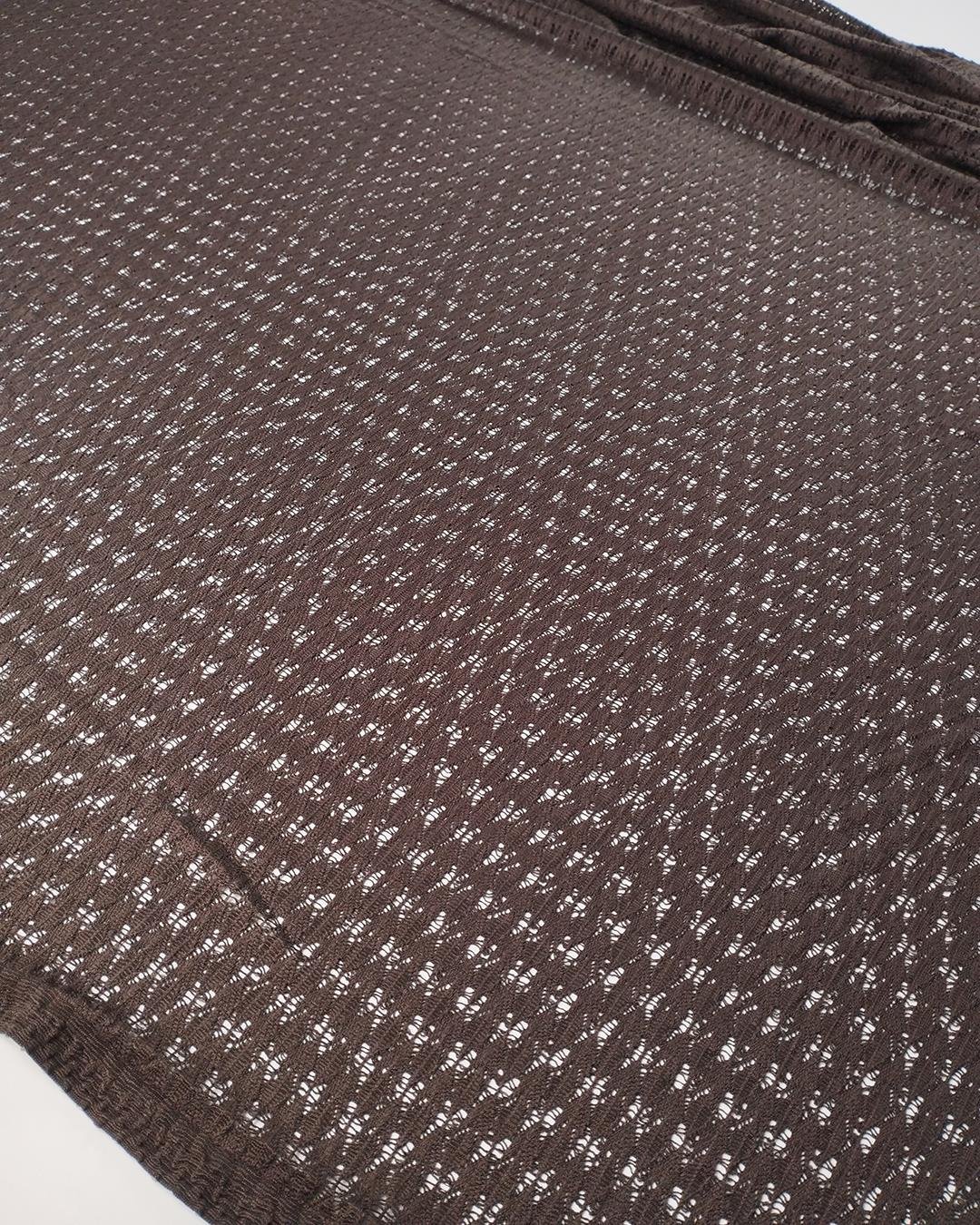 Acı Kahve Renkte Dantel Kumaş En: 150cm