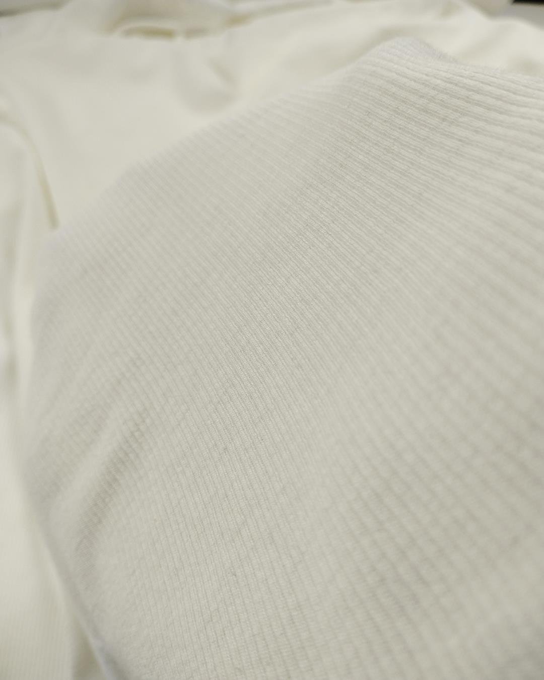 Ekru Renkte Bebe Kaşkorse Ribana (En  120 cm x Boy  140 cm)