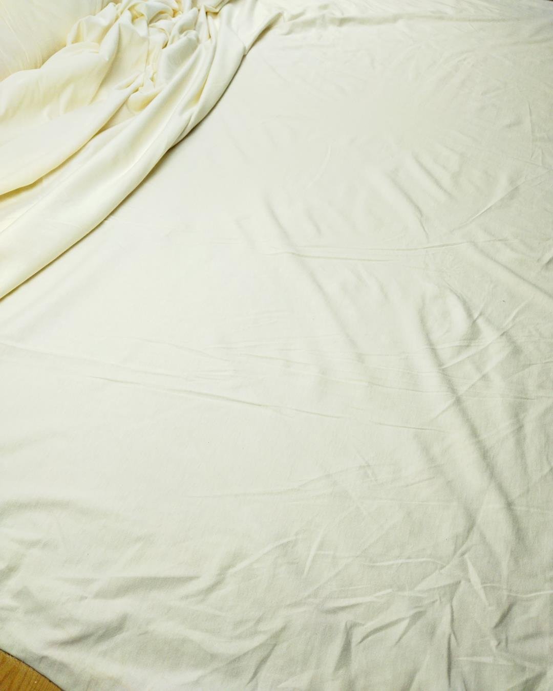 Ekru Renkte Süprem Penye (En  170 cm x Boy  170 cm)
