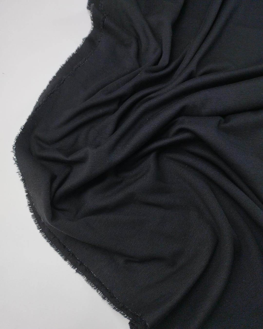 Siyah Renkte İnterlok Örme Kumaş 150x290cm