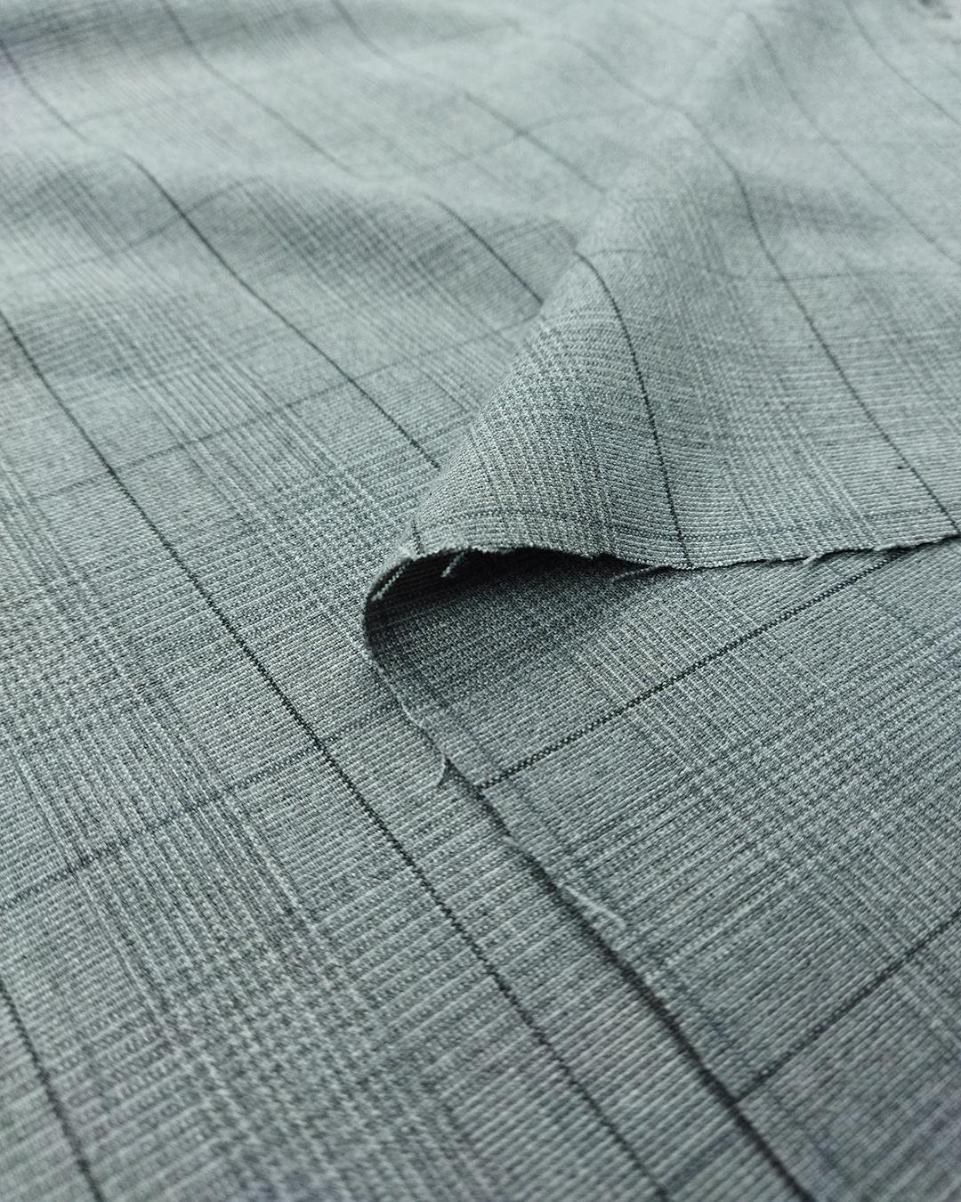 Gabardin Gri Ekoseli (En 150 cm x Boy 330 cm)