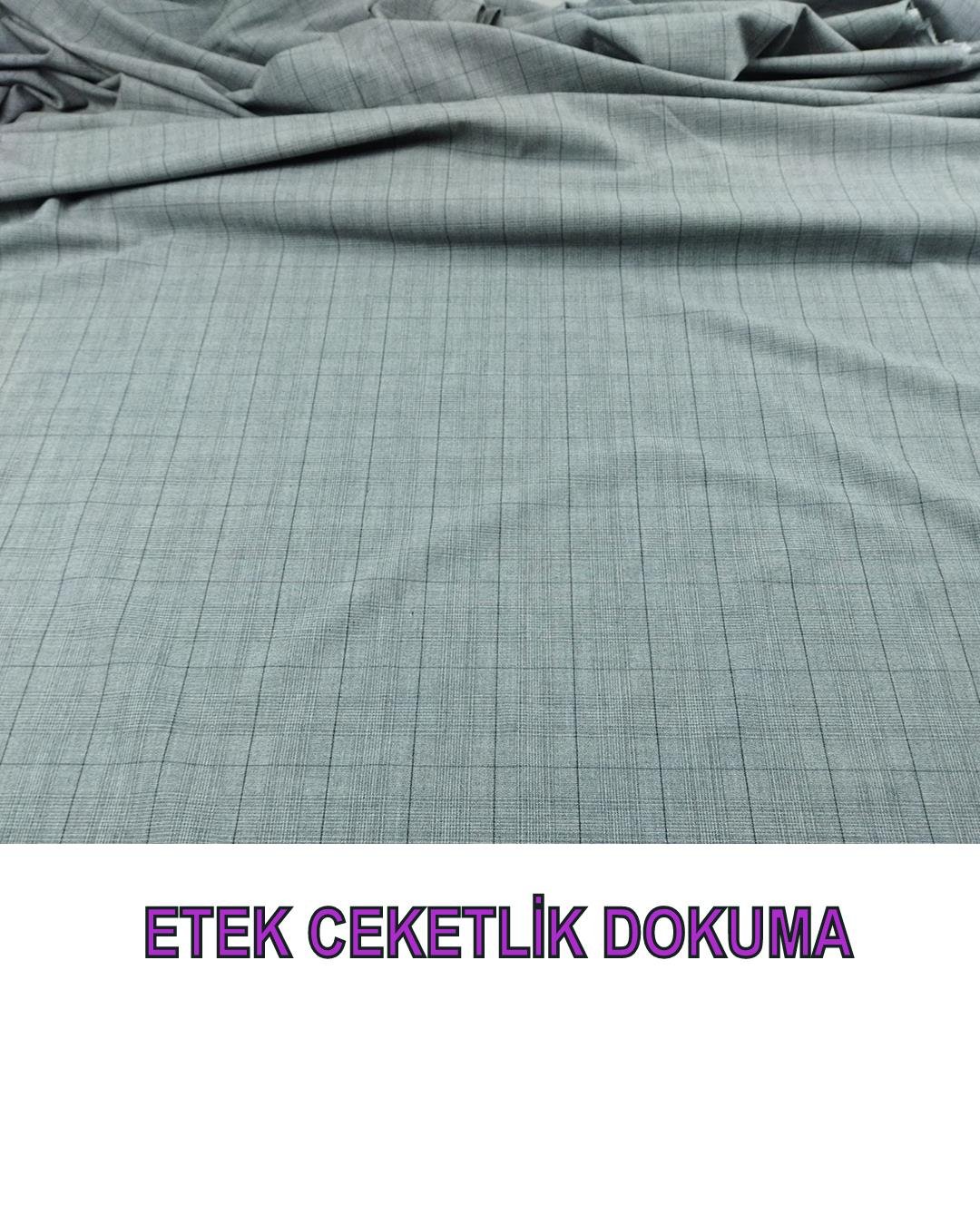 Gabardin Gri Ekoseli (En 150 cm x Boy 330 cm)