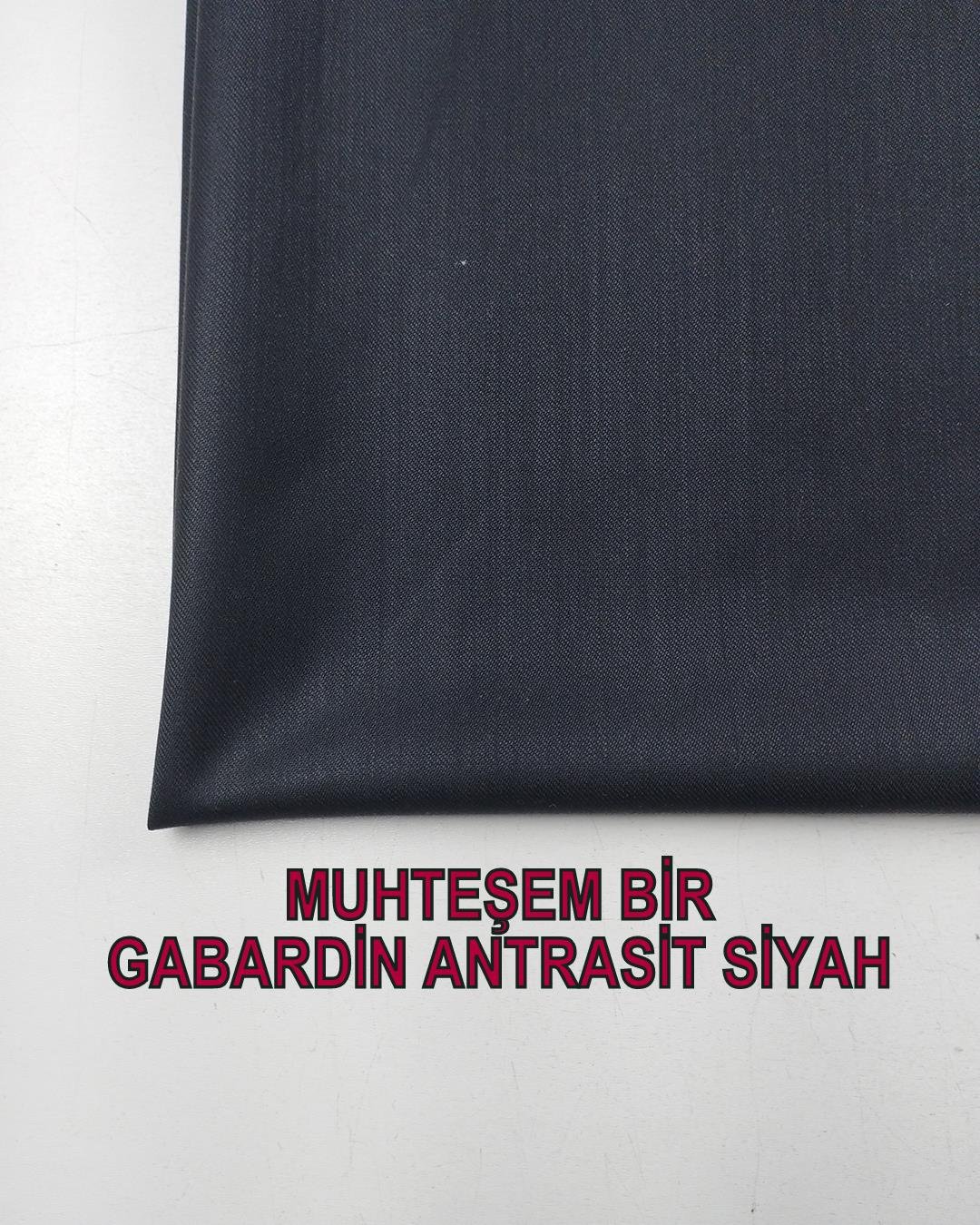 Gabardin Siyaha Dönük Antrasit RenkteEn: 150 cm