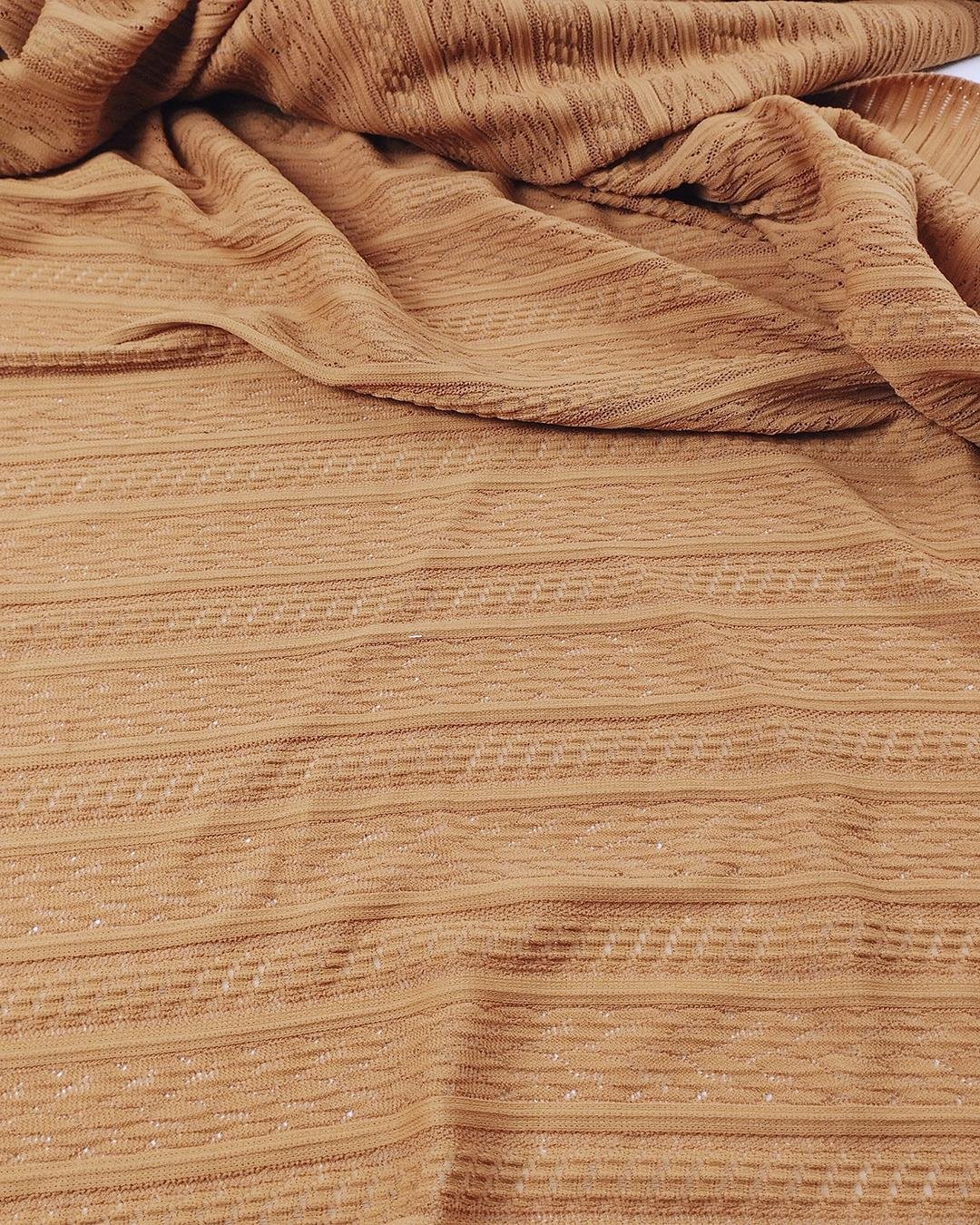 Hardal Kahve Arası Renkte Jarse (En  140 cm x Boy  235 cm)