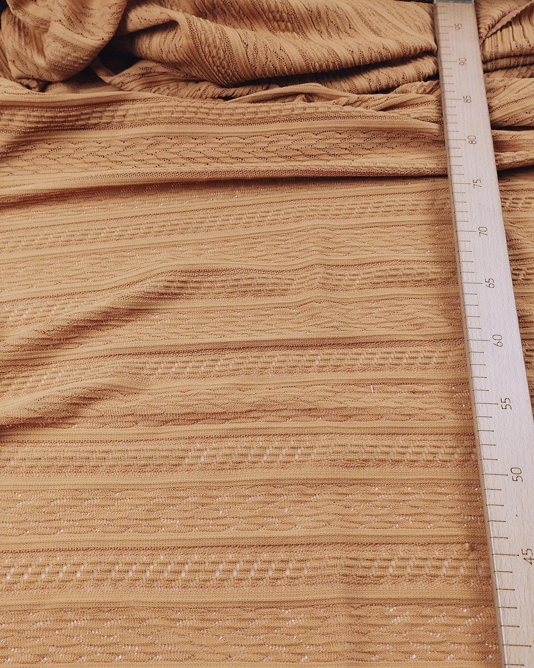 Hardal Kahve Arası Renkte Jarse (En  140 cm x Boy  235 cm)