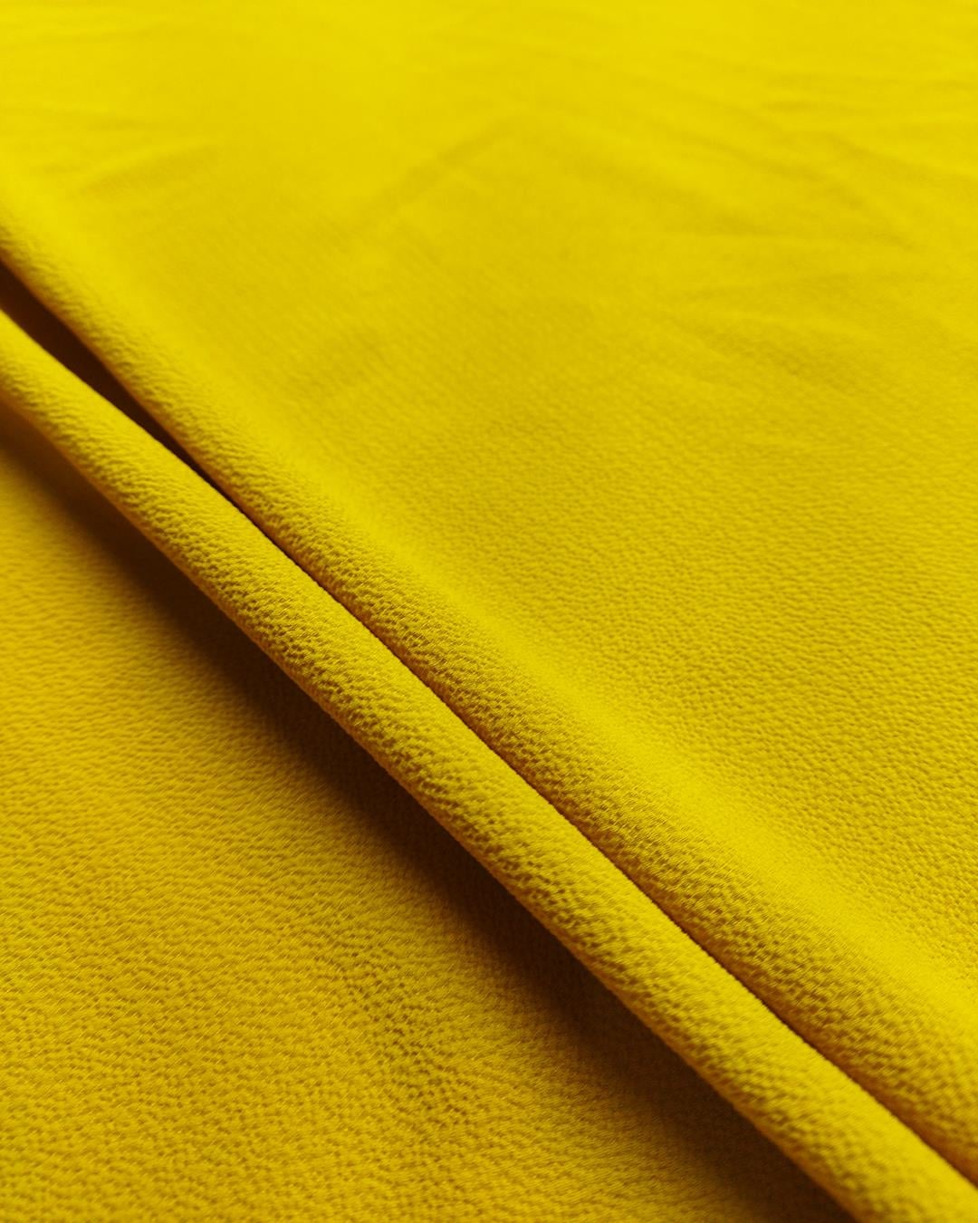 Hardal Renkte Kobe Krep Şifon (En 150 cm x Boy 180 cm)