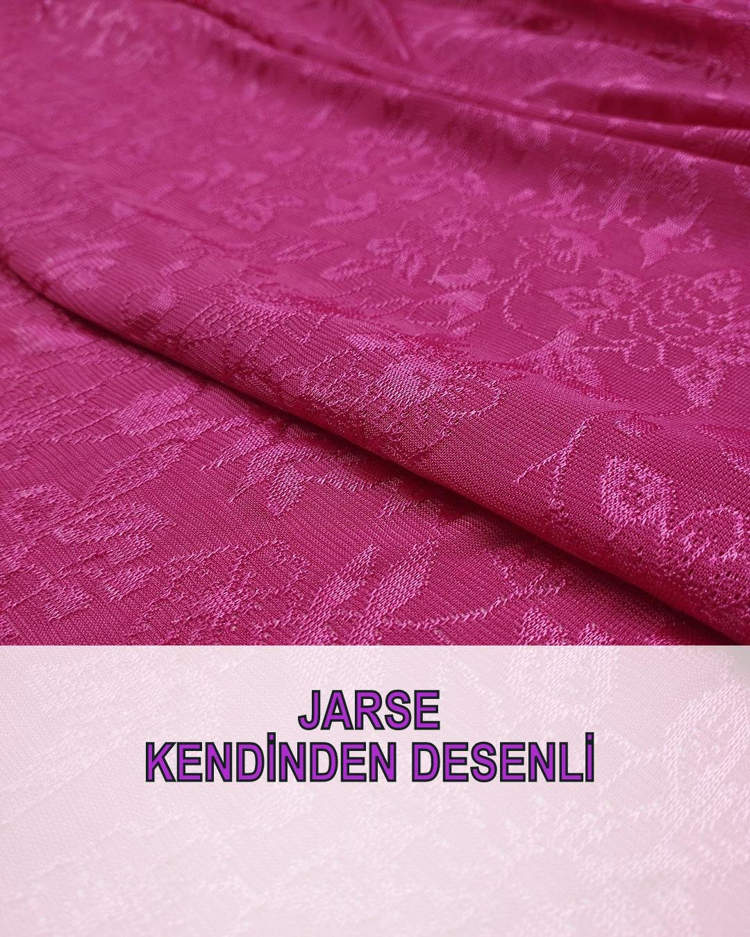 İnce Jarse Canlı Pembe RenkteEn: 140 cm