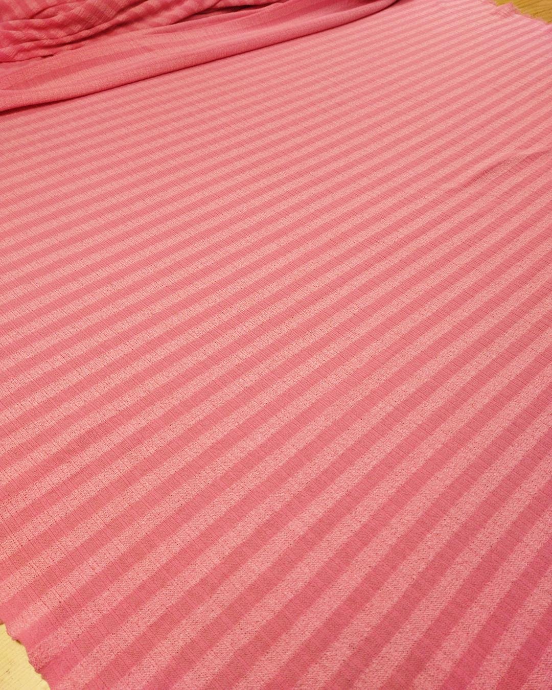 İnce Triko Örme Pembe Renkte (En 120 cm x Boy 170cm)