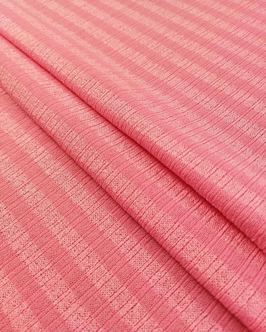 İnce Triko Örme Pembe Renkte (En 120 cm x Boy 170cm)