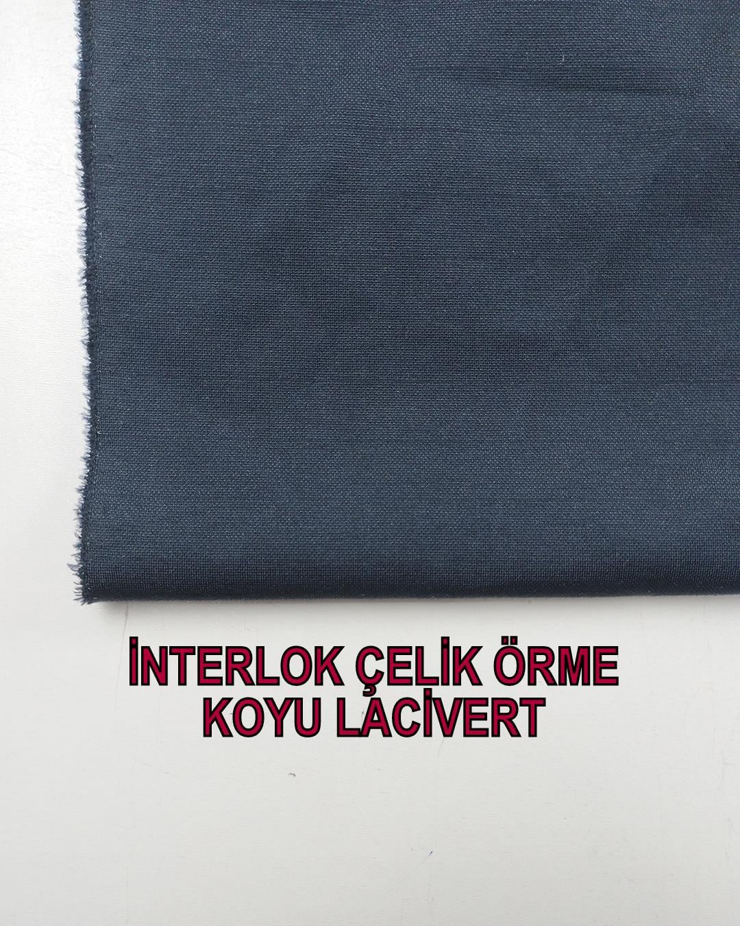 İnterlok Çelik Örme Lacivert Renkte (En 160 cm x Boy 280 cm)