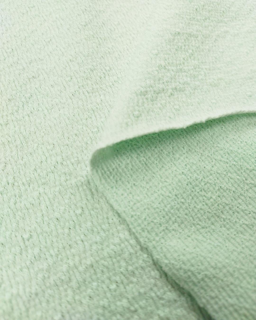 Jakarlı Penye Mint Yeşili Renkte (En 110 cm x Boy 280 cm)