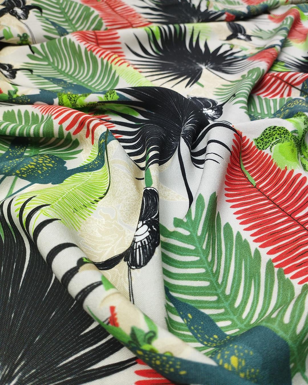 Jungle Desen Pamuk Viskon (En  140 cm x Boy  270 cm)