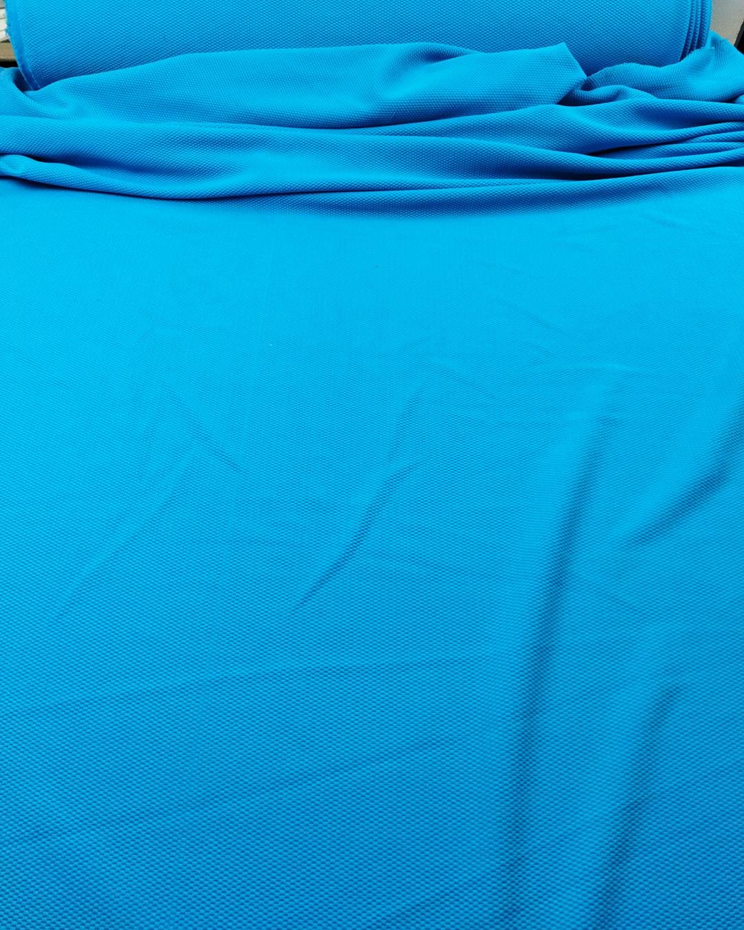 Kabartmlı Jarse Mavi Renkte (En 130 cm x Boy 170 cm)