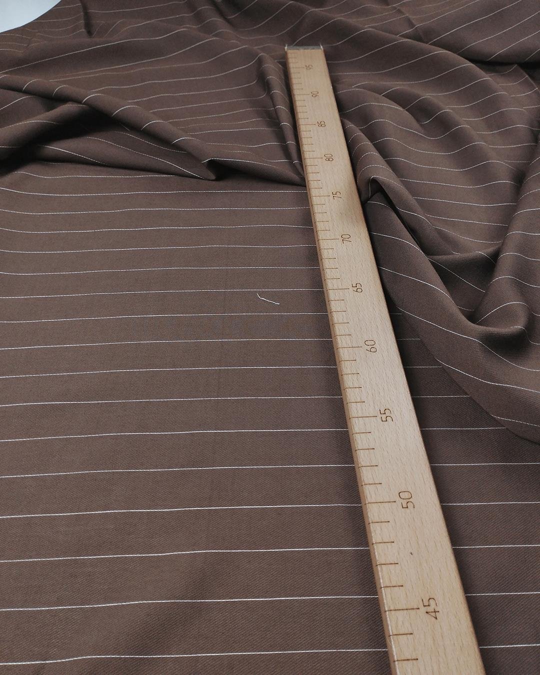 Kahve Üzeri Krem Enine Çizgili Aerobin (En  150 cm x Boy  245 cm)
