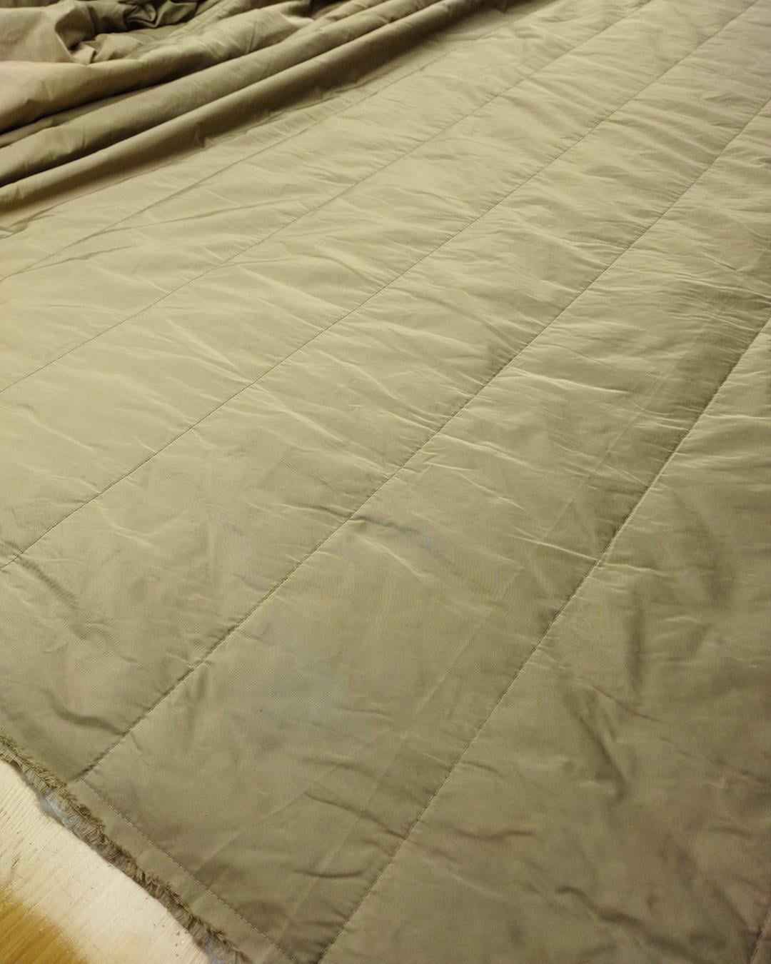 Kapitone Elyaflı Dikişler Enine Bej Renk (En 140 cm x Boy 150 cm)