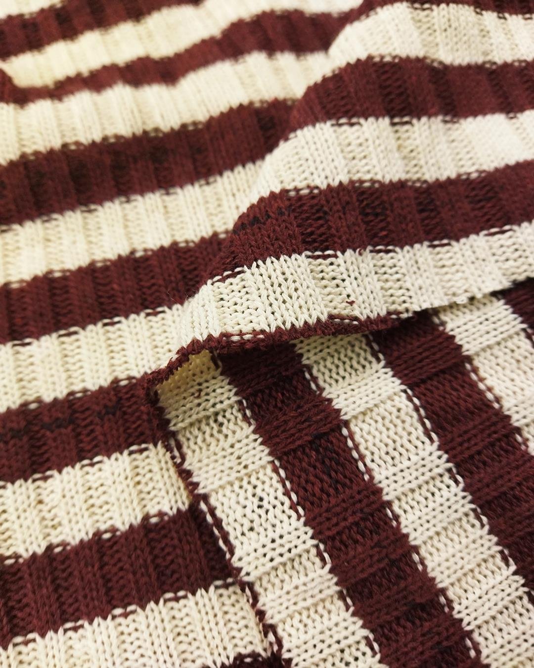 Kaşkorse Örme Krem Bordo Renklerde (En 140 cm x Boy 270 cm)