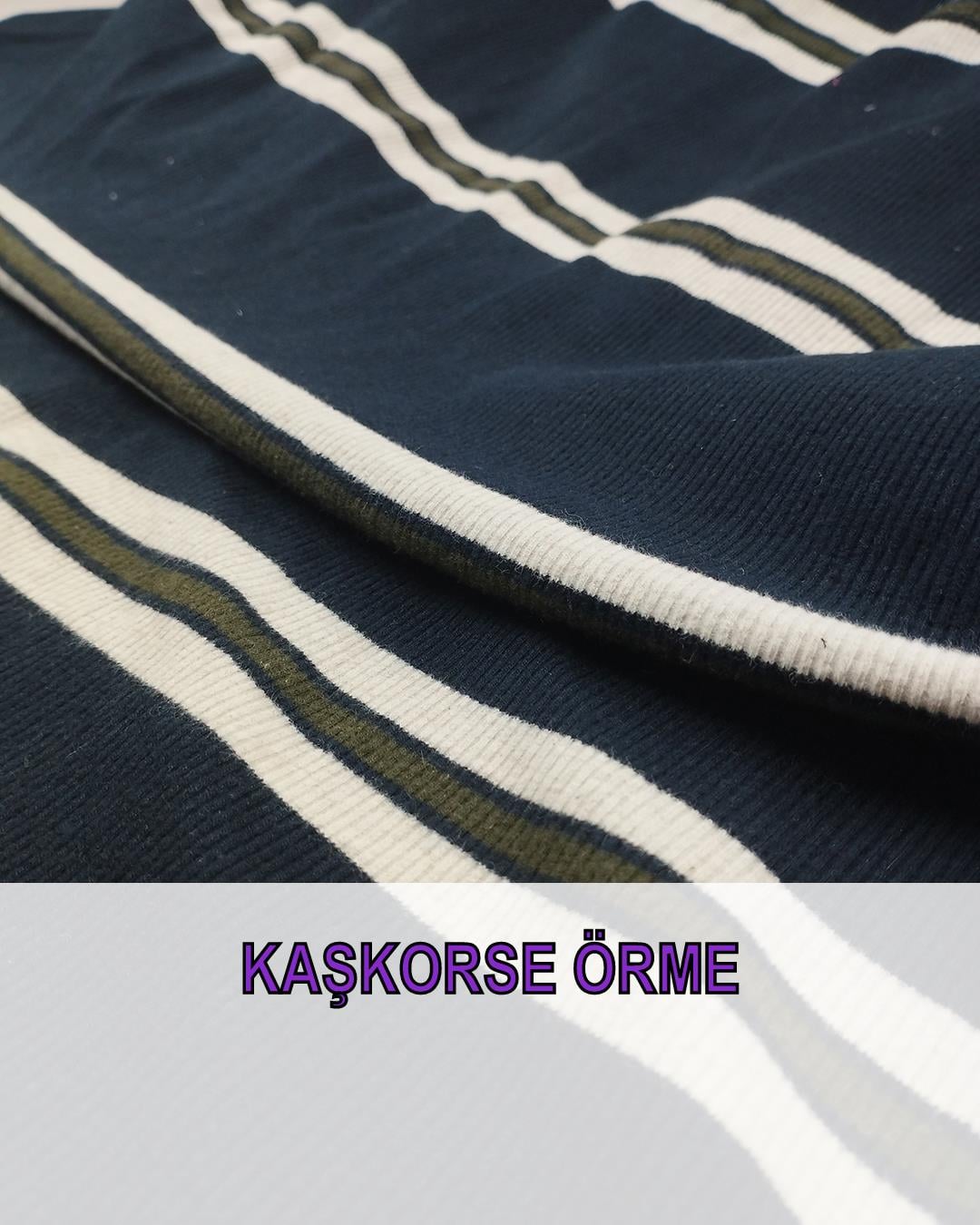 Kaşkorse Örme Lacivert Bej Yeşil Renklerde(En 100 cm x Boy 300 cm)