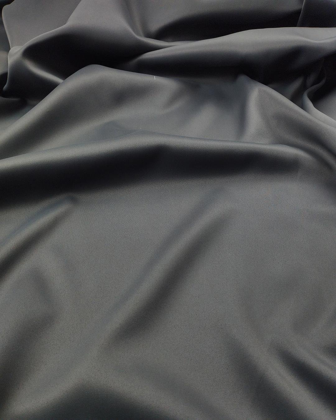 Koyu Gri Renkte Tok Mat Saten (En  150 cm x Boy  170 cm)