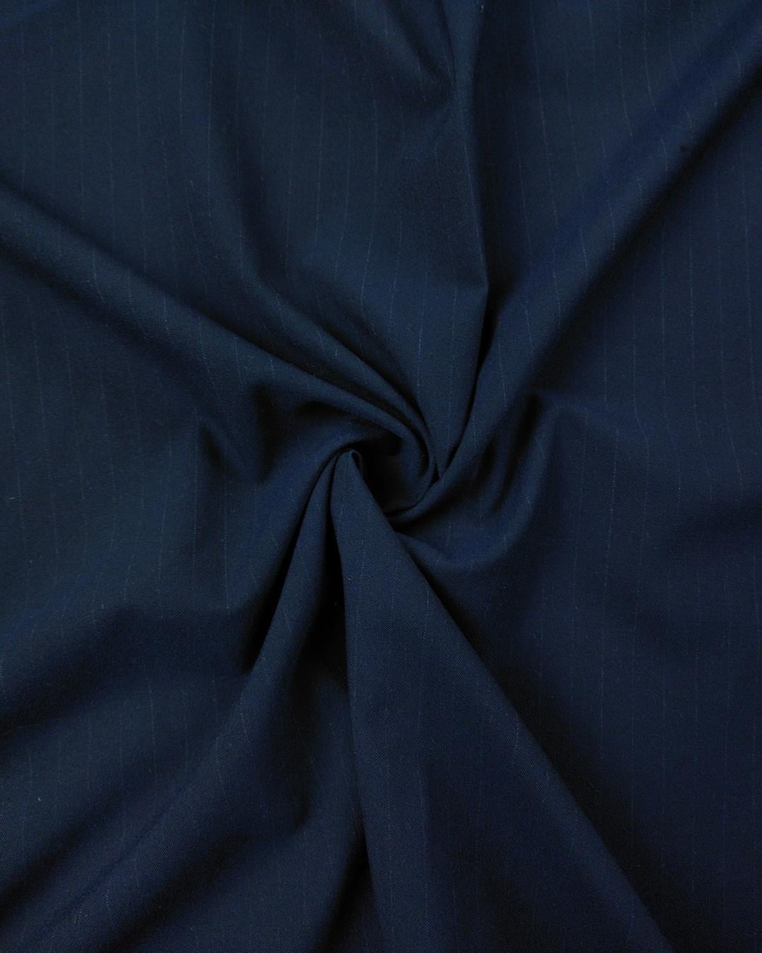 Koyu Lacivert Çizgili Gabardin En 150 cm x Boy 95 cm