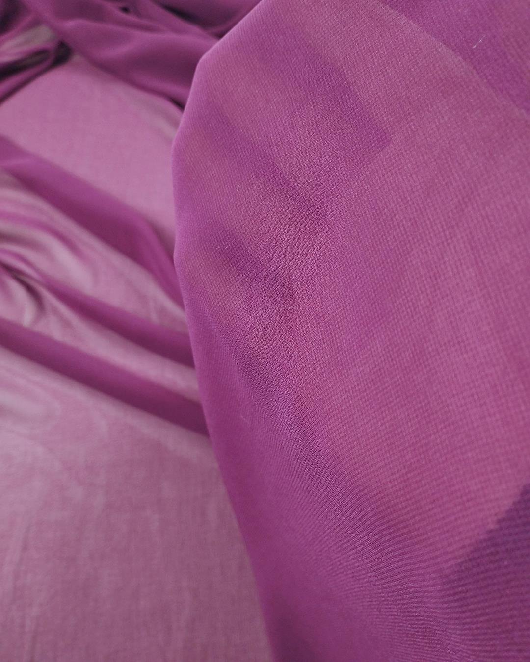 Koyu Pembe Bordo Arası Renkte Multi Şifon En: 150 