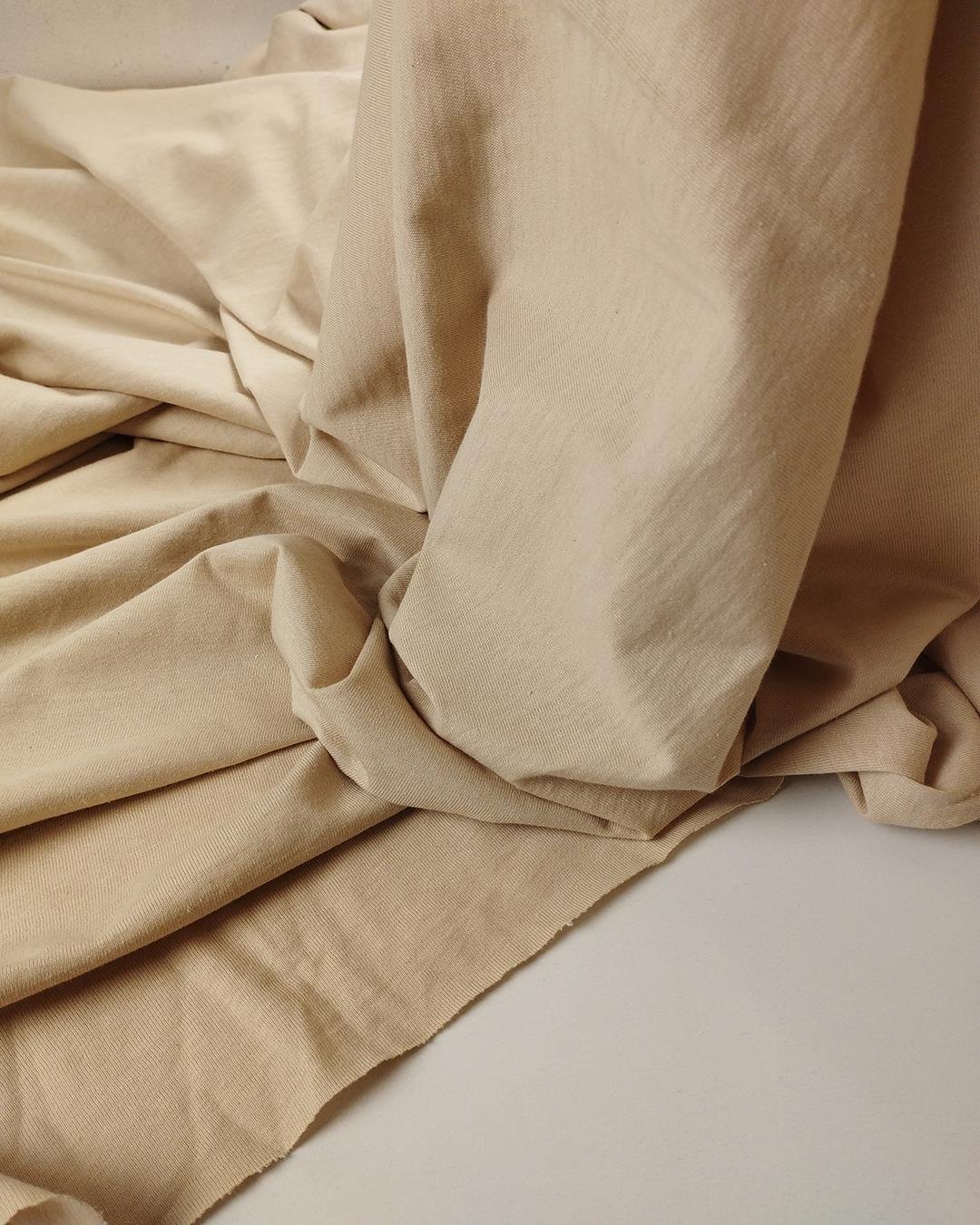Krem Bej Arası Renkte Süprem Penye (En  135 cm x Boy  130 cm)
