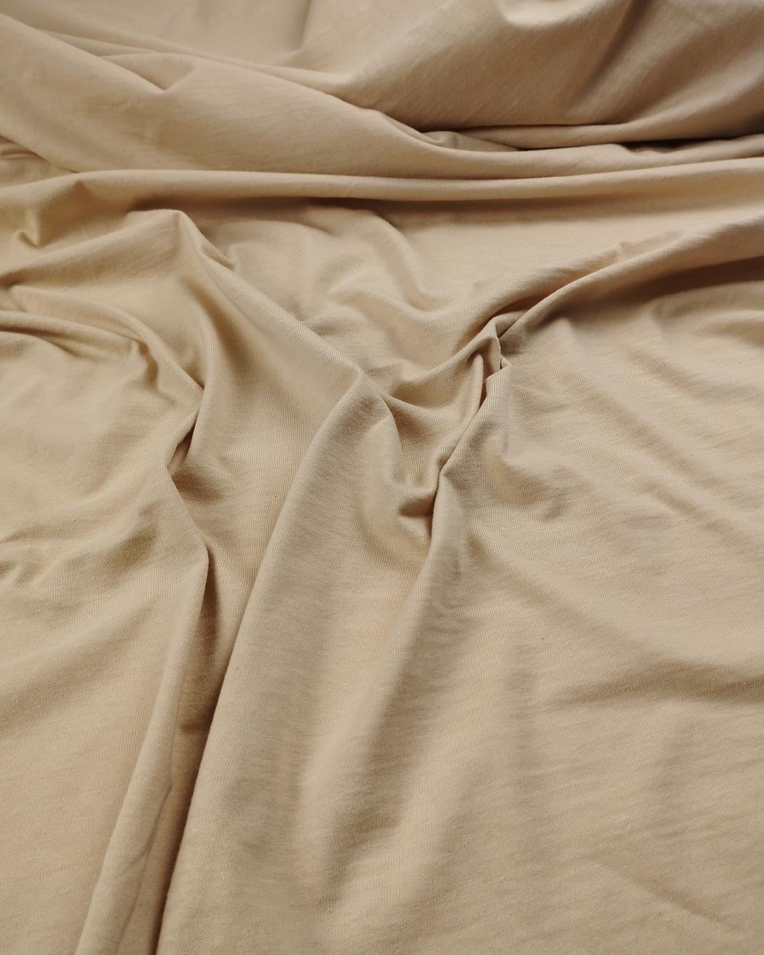 Krem Bej Arası Renkte Süprem Penye (En  135 cm x Boy  130 cm)