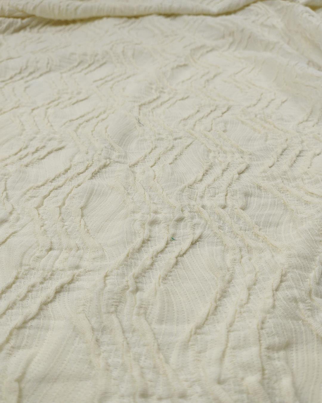 Krem Renkte Bürümcüklü Jarse (En  145 cm x Boy 300 cm)