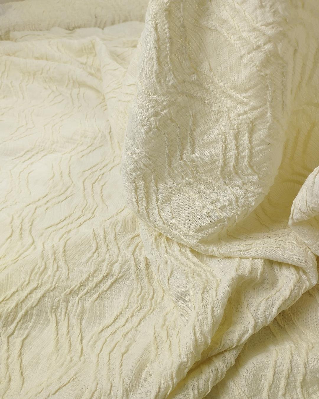 Krem Renkte Bürümcüklü Jarse (En  145 cm x Boy 300 cm)