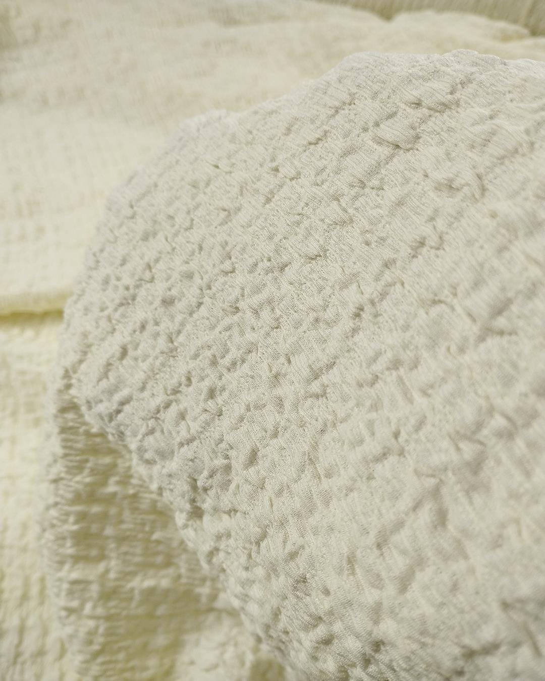 Krem Renkte Waffle Jarse (En  130 cm x Boy 250 cm)