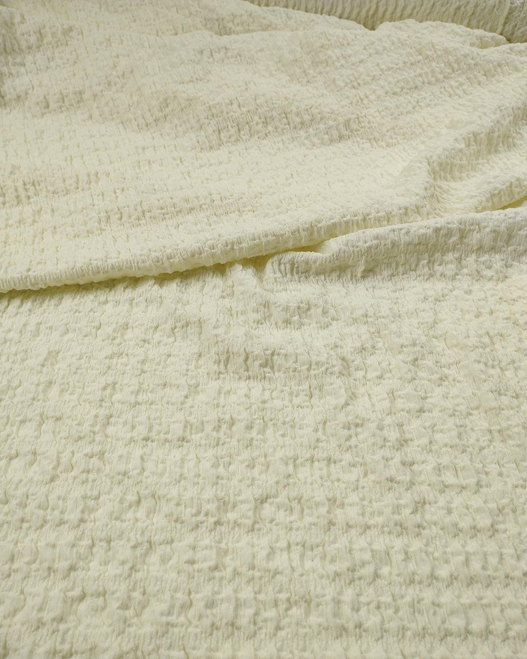 Krem Renkte Waffle Jarse (En  130 cm x Boy 250 cm)