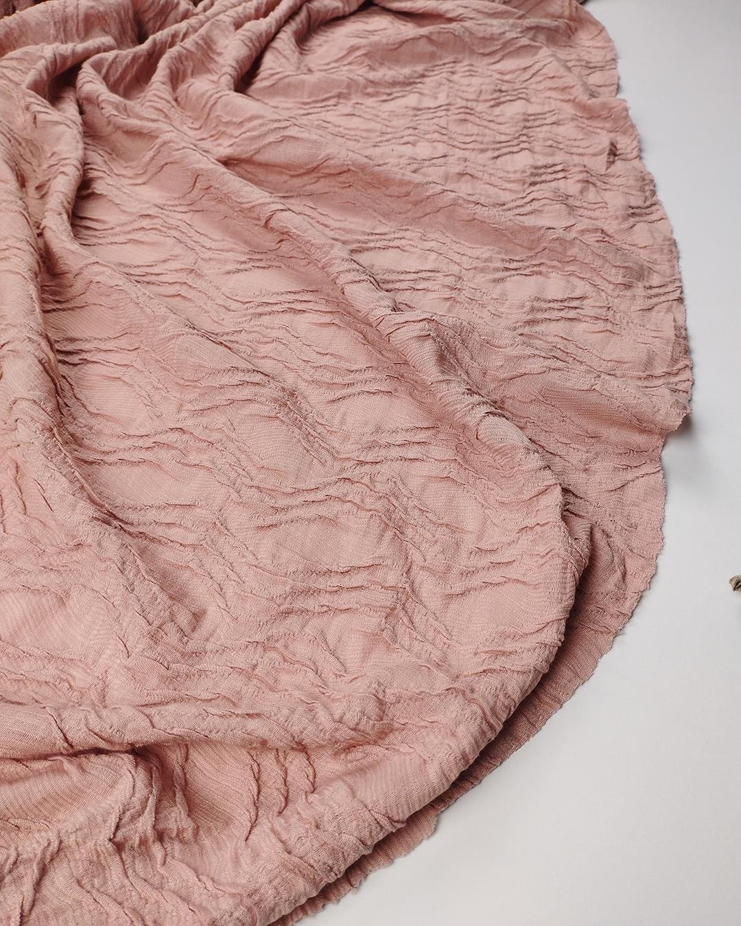Küllü Pembe Renkte Jarse (En  150 cm x Boy 190 cm)