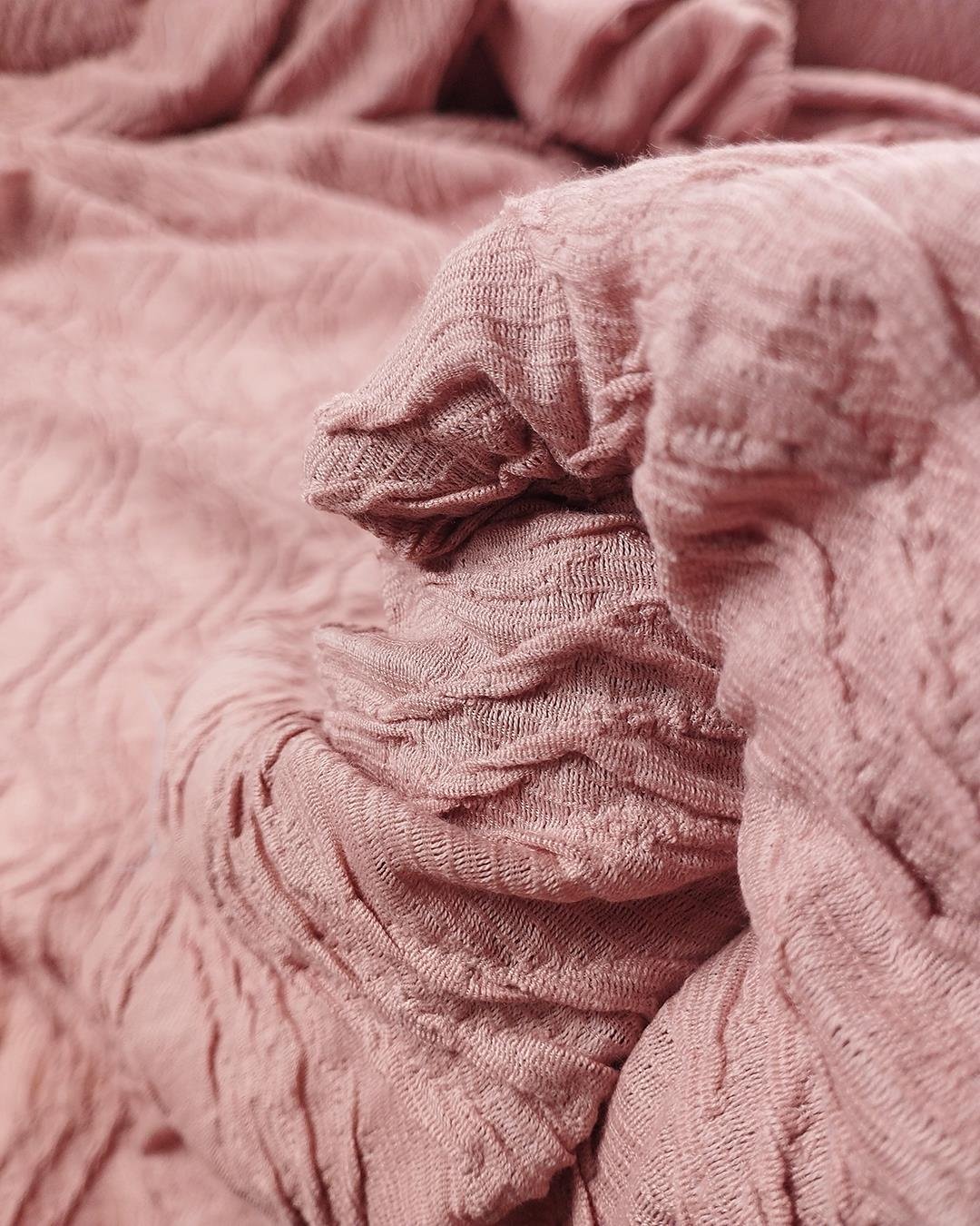 Küllü Pembe Renkte Jarse (En  150 cm x Boy 190 cm)