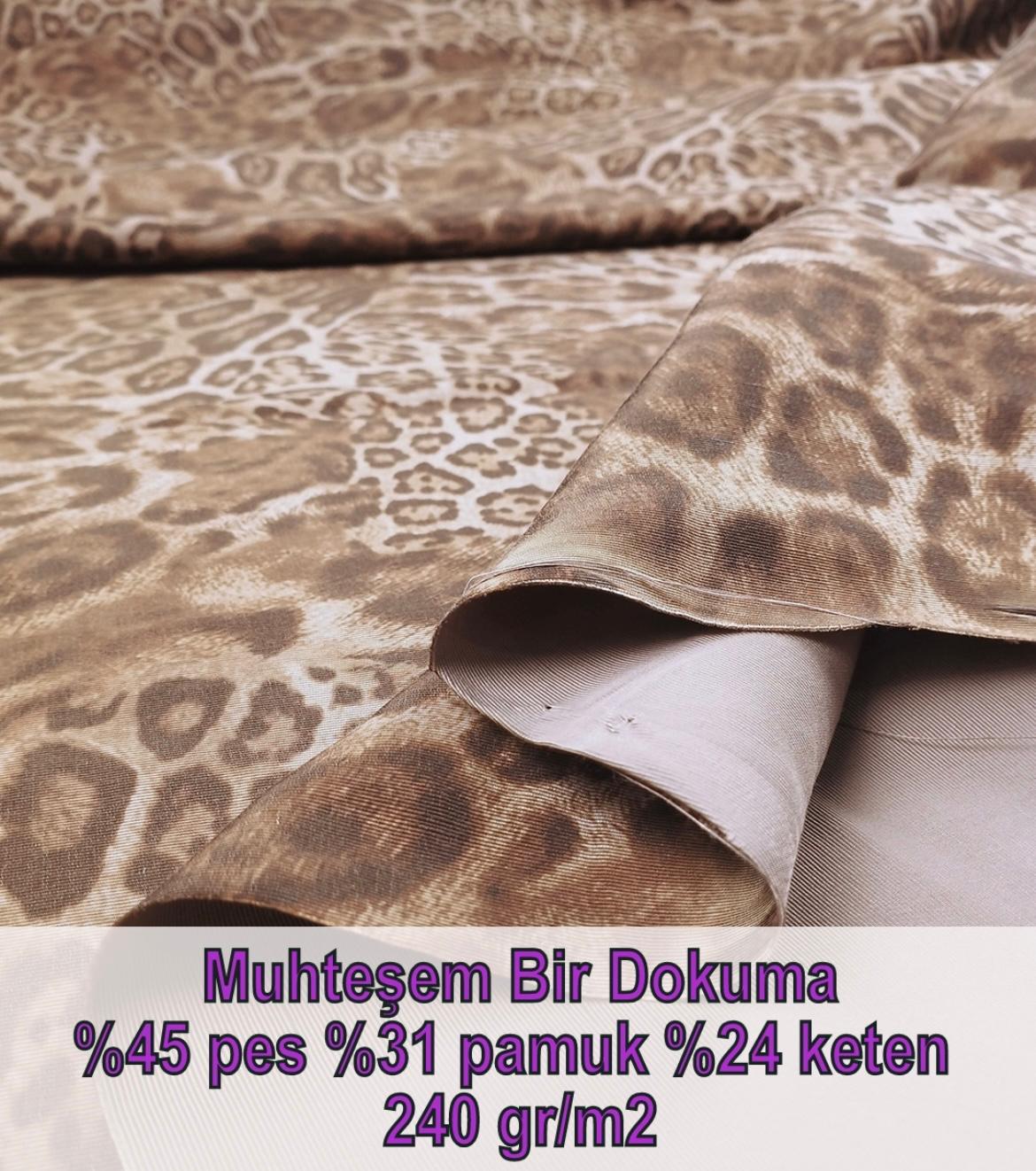 Leopar Desen Tok Dokuma En: 160 