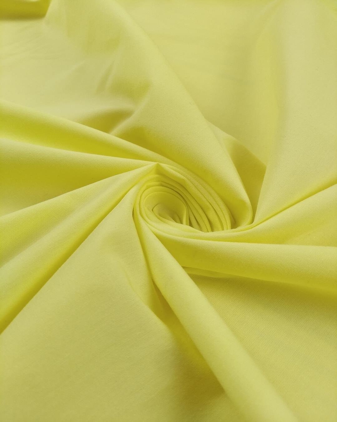 Limon Sarısı Renkte Pamuklu Dokuma (En  150 cm x Boy  175 cm)