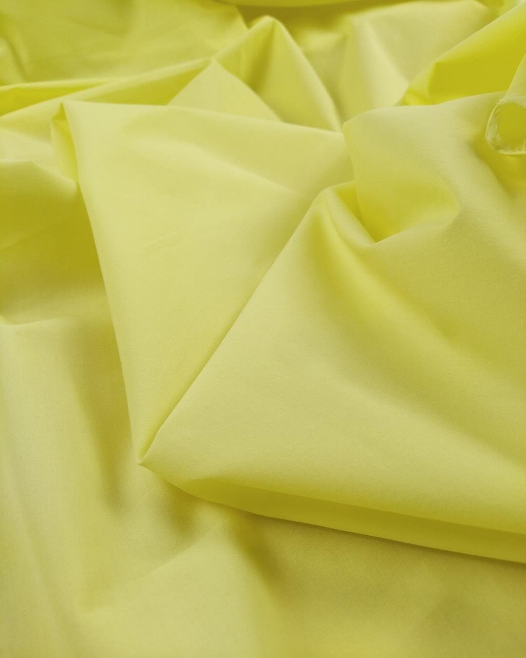 Limon Sarısı Renkte Pamuklu Dokuma (En  150 cm x Boy  175 cm)