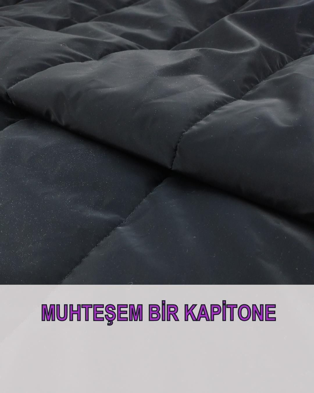 Montluk Kapitone Antrasit Renkte (En 140 cm x Boy 360 cm)