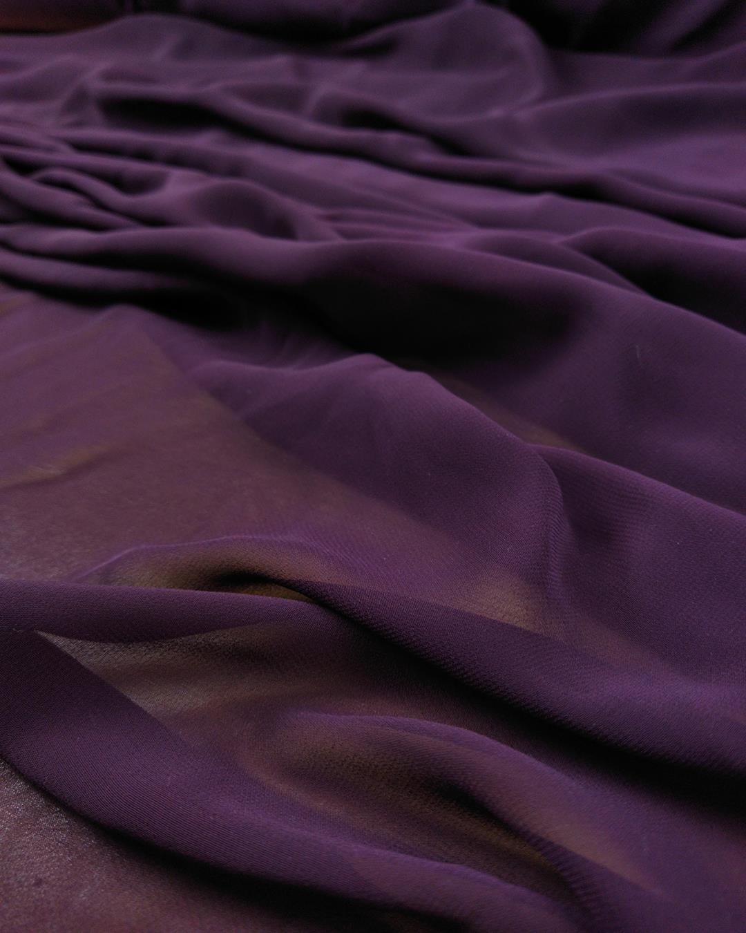 Multi Şifon Koyu Mor En: 150 cm