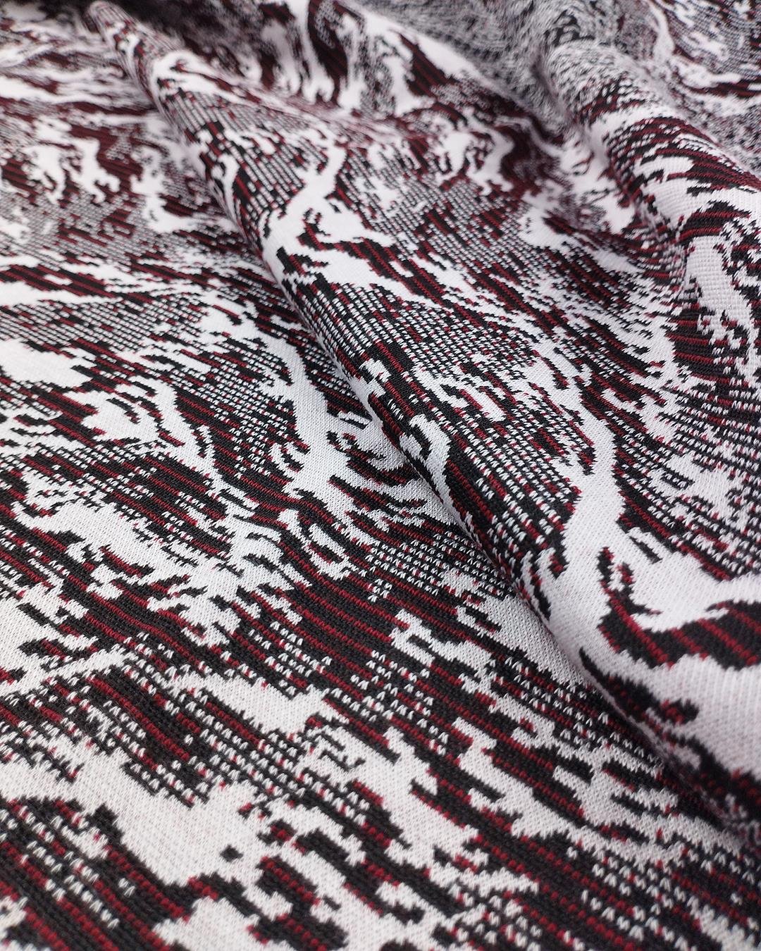 Örme Bordo Siyah Beyaz Renklerde (En 120 cm x Boy 160 cm)