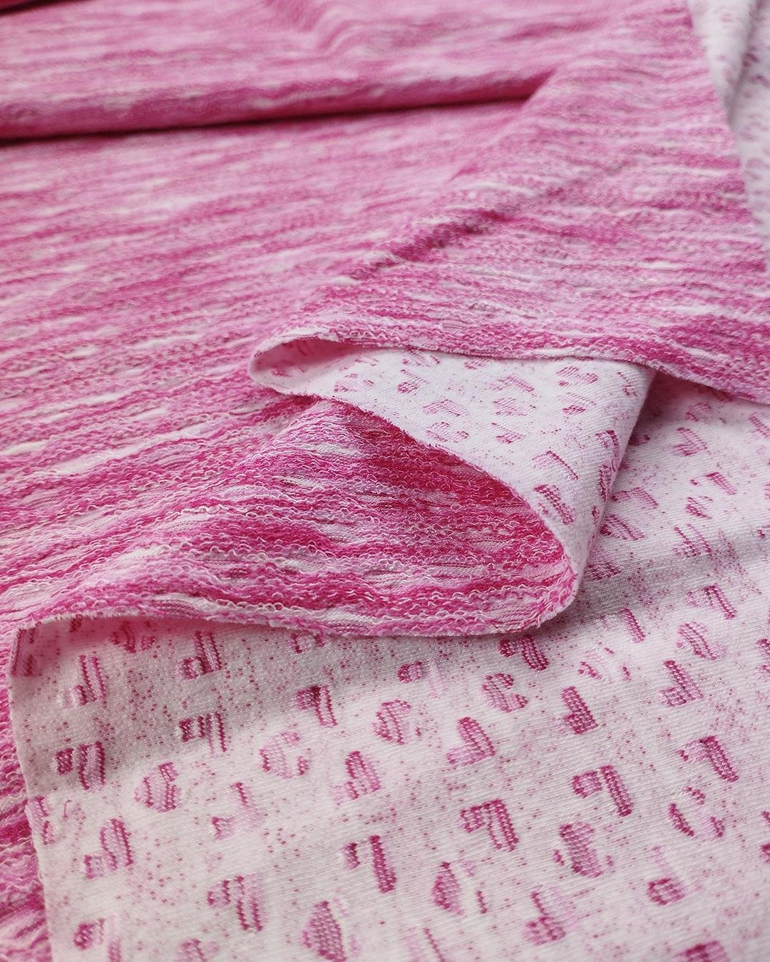 Örme Kırçıllı Pembe Renkte (En 130 cm x Boy 195 cm)