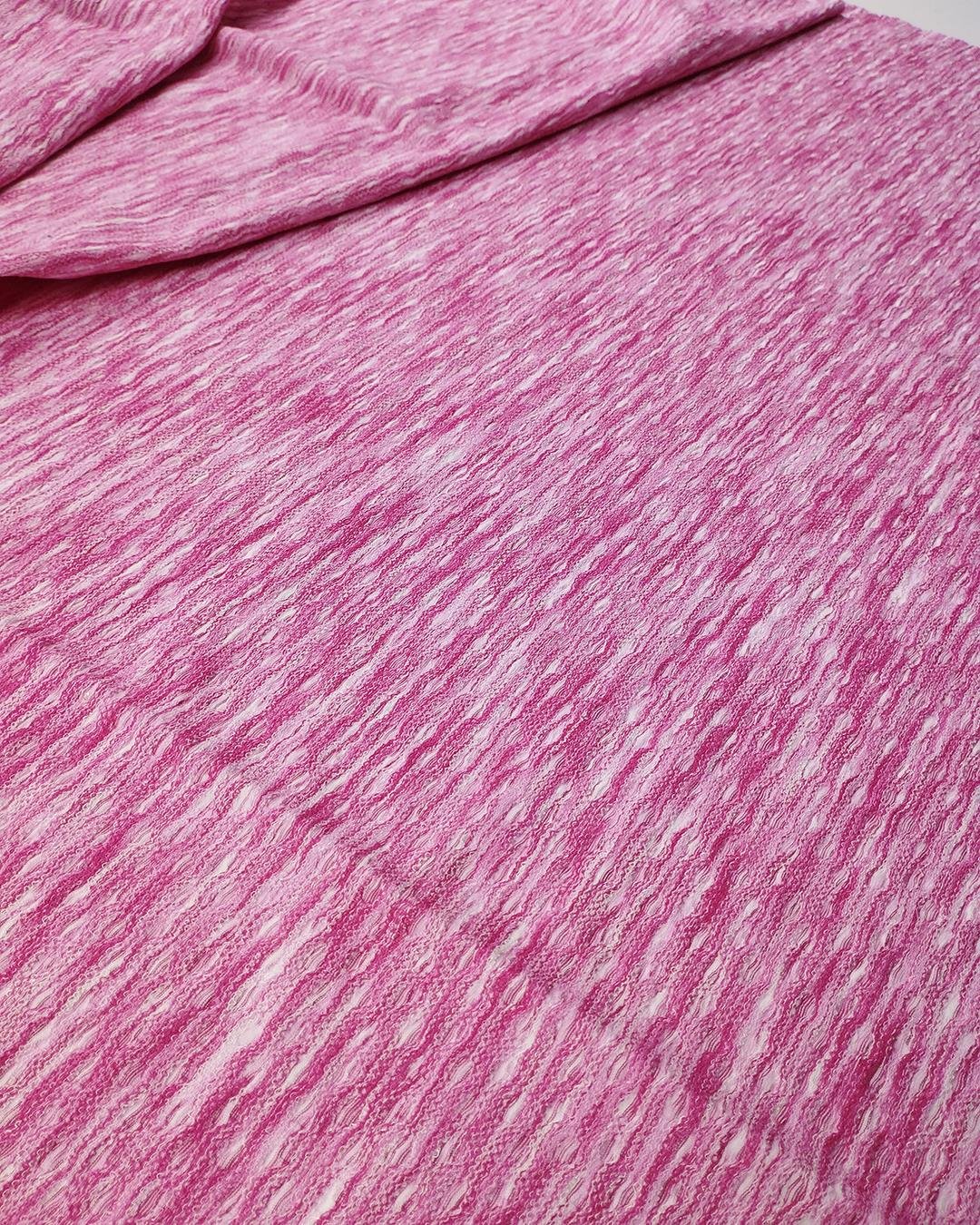 Örme Kırçıllı Pembe Renkte (En 130 cm x Boy 195 cm)