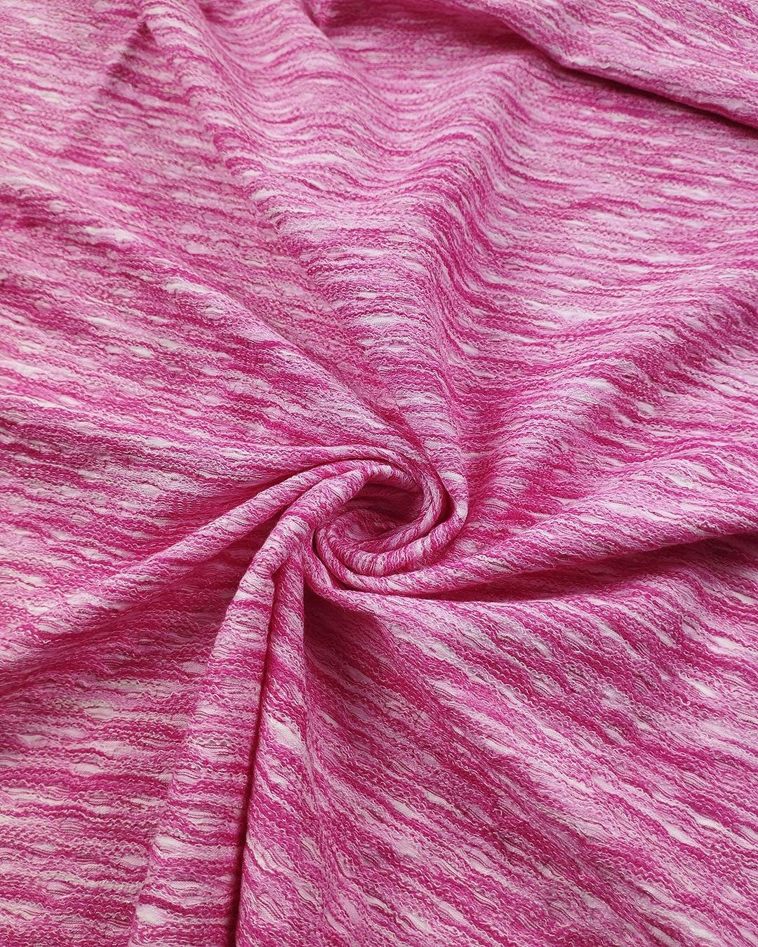 Örme Kırçıllı Pembe Renkte (En 130 cm x Boy 195 cm)