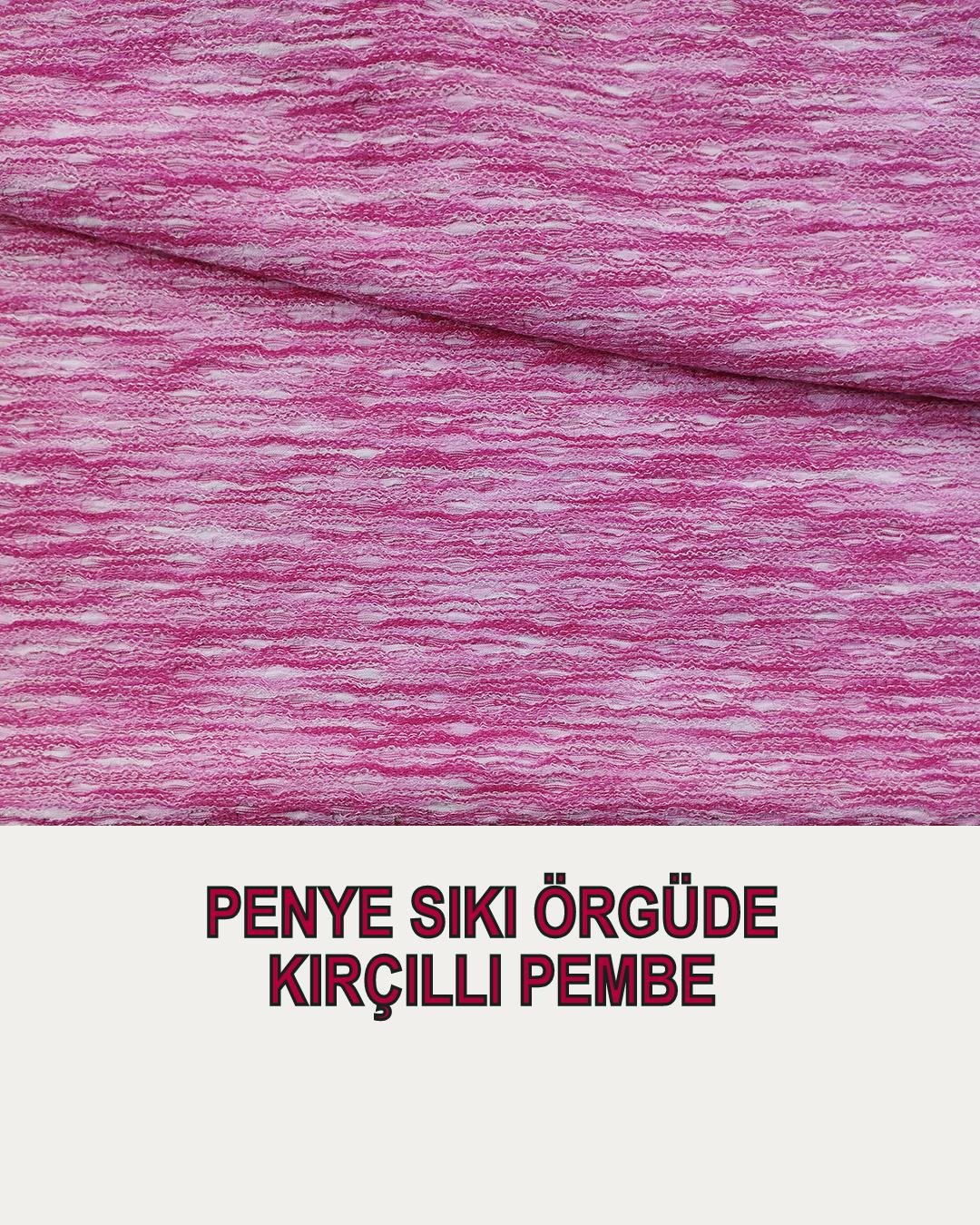 Örme Kırçıllı Pembe Renkte (En 130 cm x Boy 250 cm)