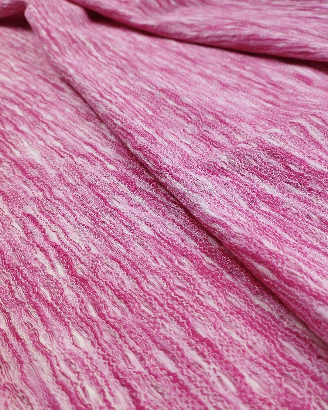 Örme Kırçıllı Pembe Renkte (En 130 cm x Boy 250 cm)