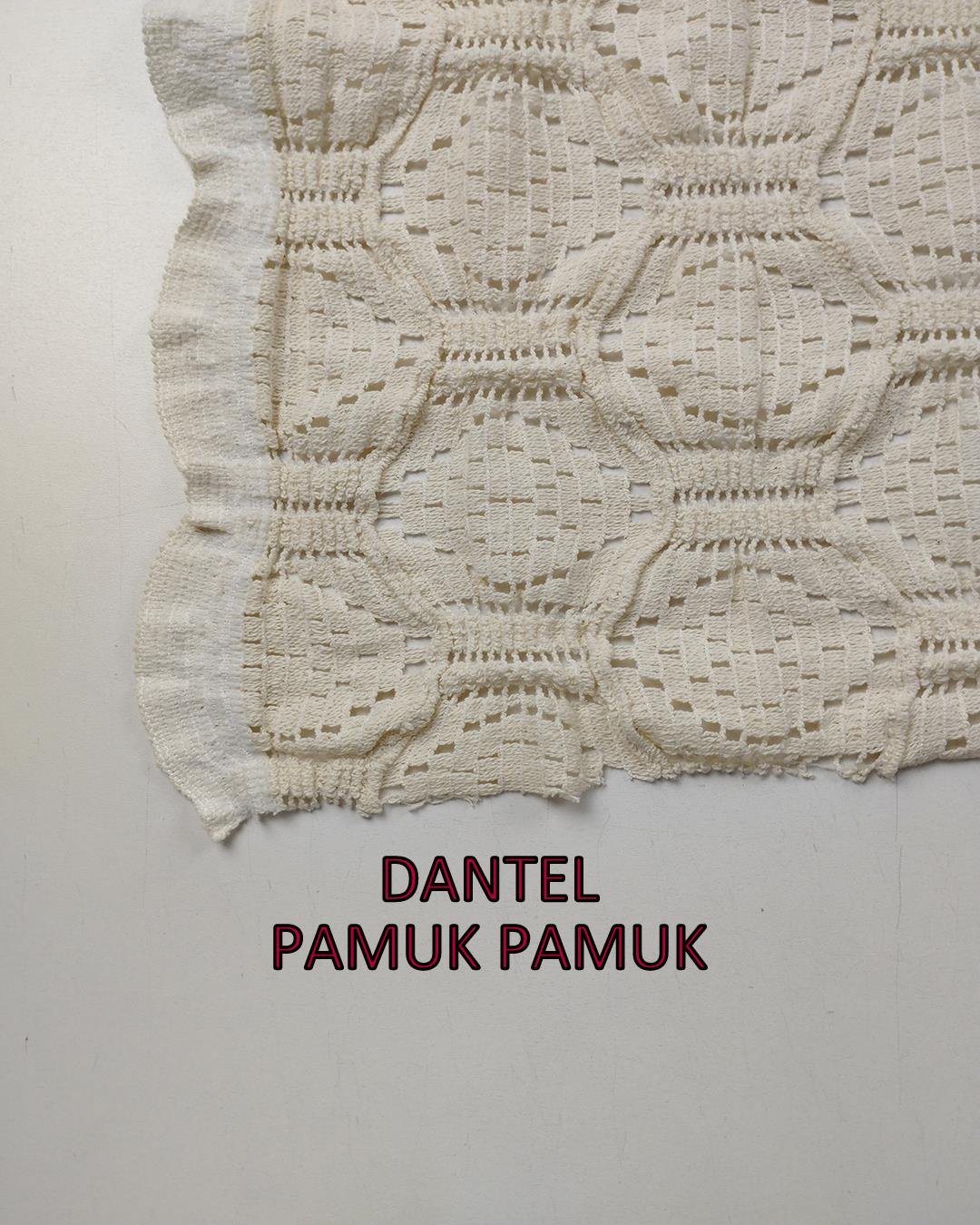 Örme Kremle Ekru Arası Renkte(En 100 cm x Boy 245 cm)
