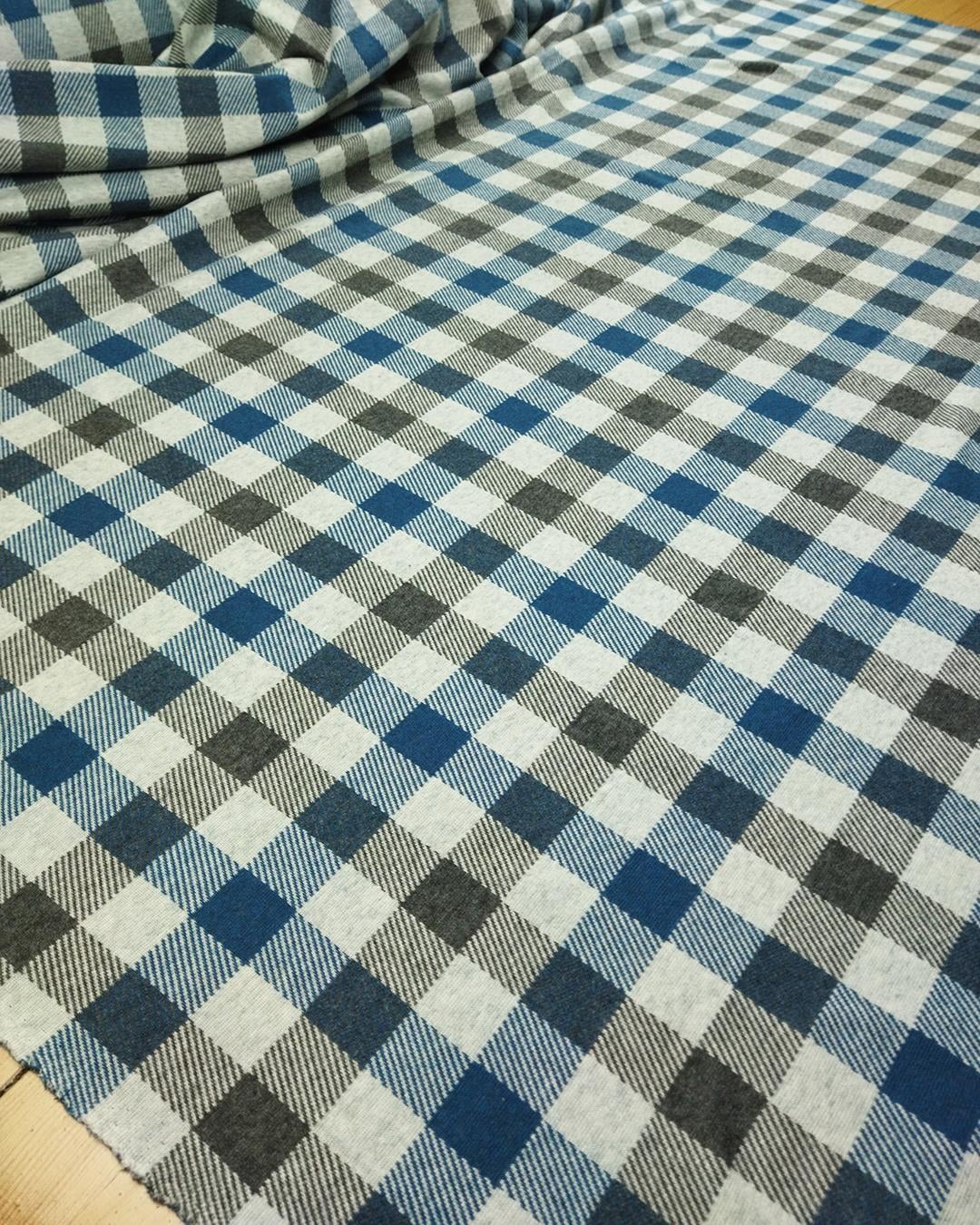 Örme Yumuşacık Mavi Beyaz Gri Renklerde En: 130 cm