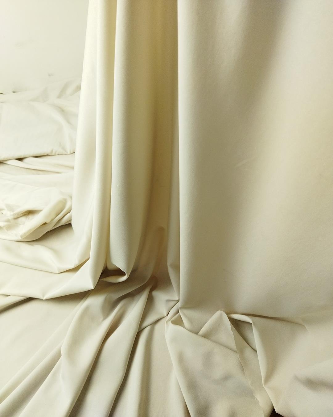 Pamuk Sentetik Karışık İnce Dokuma Taş Renkte (En 150 cm x Boy 195 cm)