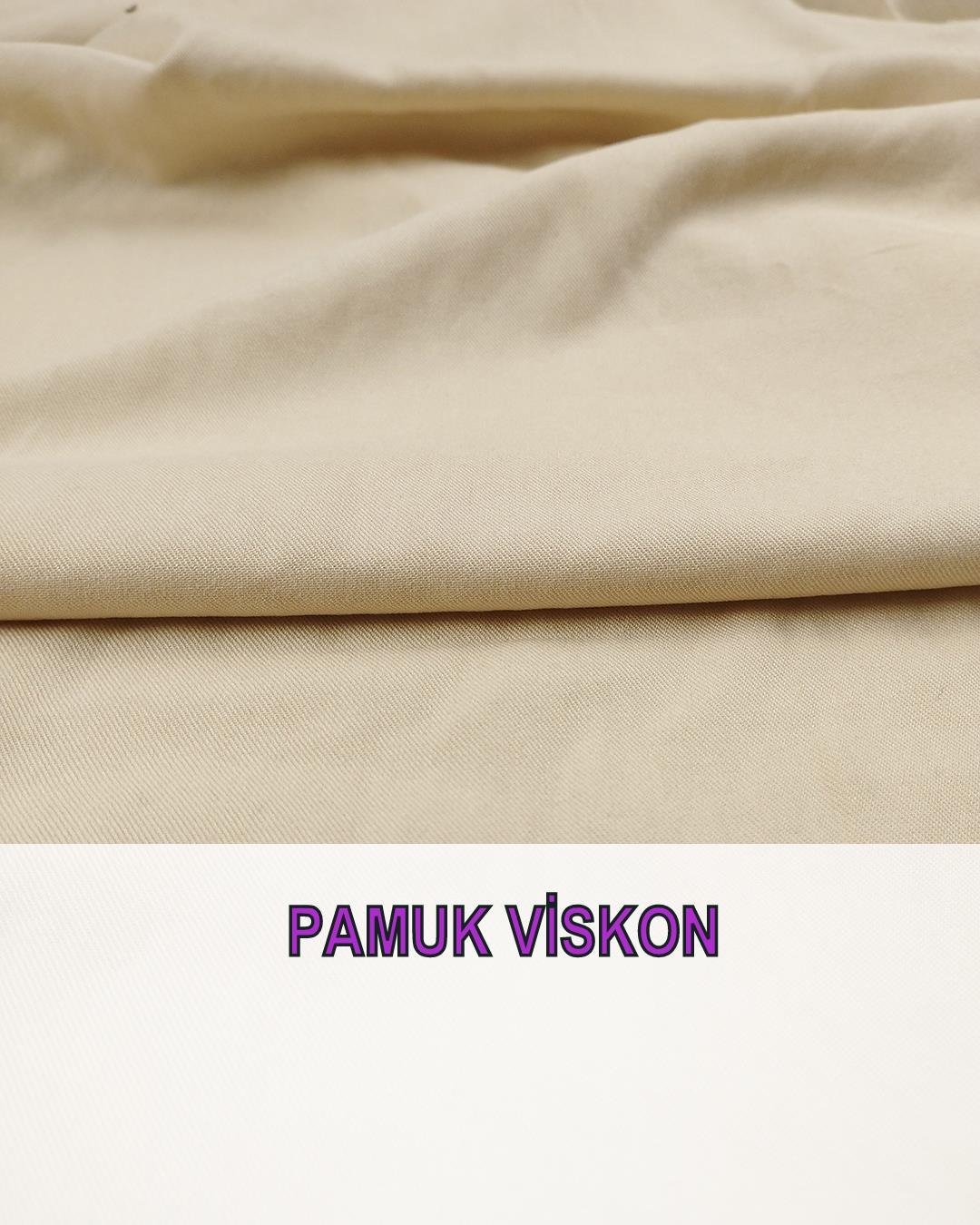 Pamuk Viskon Krem Renkte (En 140 cm x Boy 260 cm)