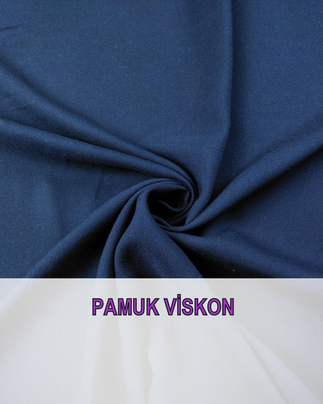 Pamuk Viskon Lacivert RenkteEn: 150 cm