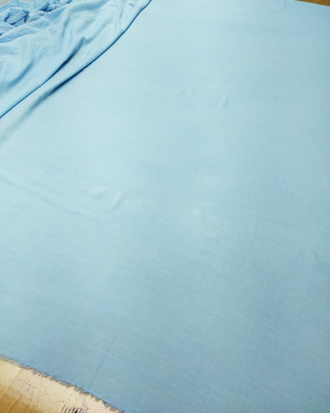 Pamuk Vual Mavi Renkte (En 130 cm x Boy 135 cm)