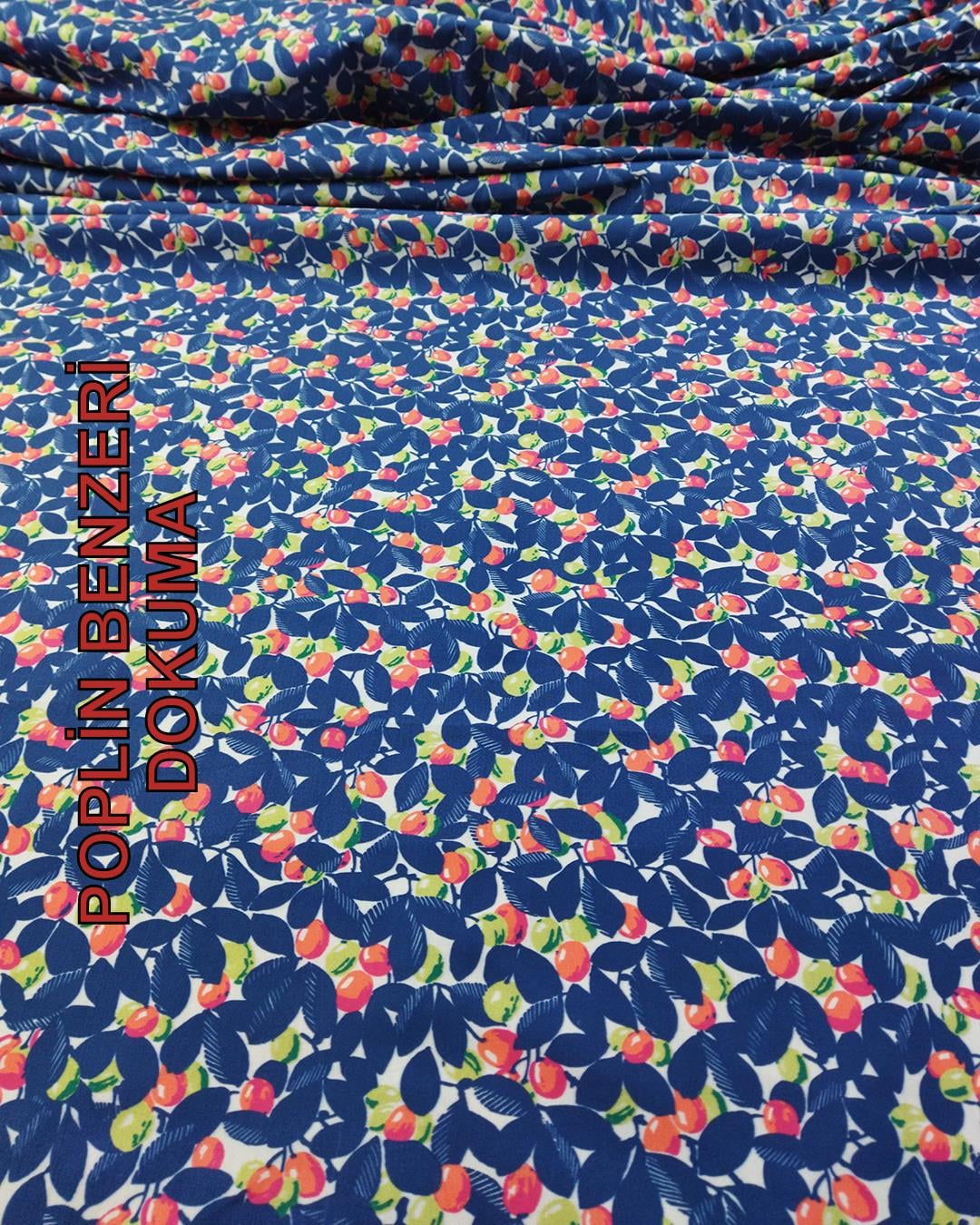 Pamuklu Dokuma Lacivert Kırmızı Yeşil Renklerde(En 150 cm x Boy 200 cm)